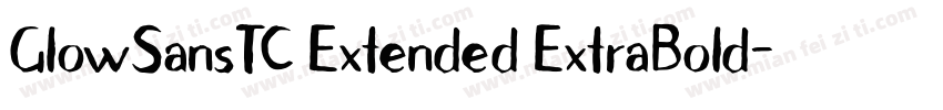 GlowSansTC Extended ExtraBold字体转换